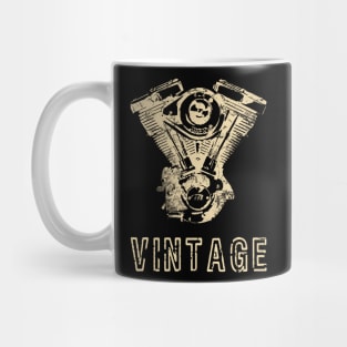 Vintage Motorcycle Engine Mug